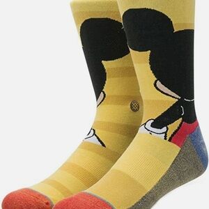 Disney x Stance Men Crew Socks Mickey Mouse SZ L (9-12) NWT